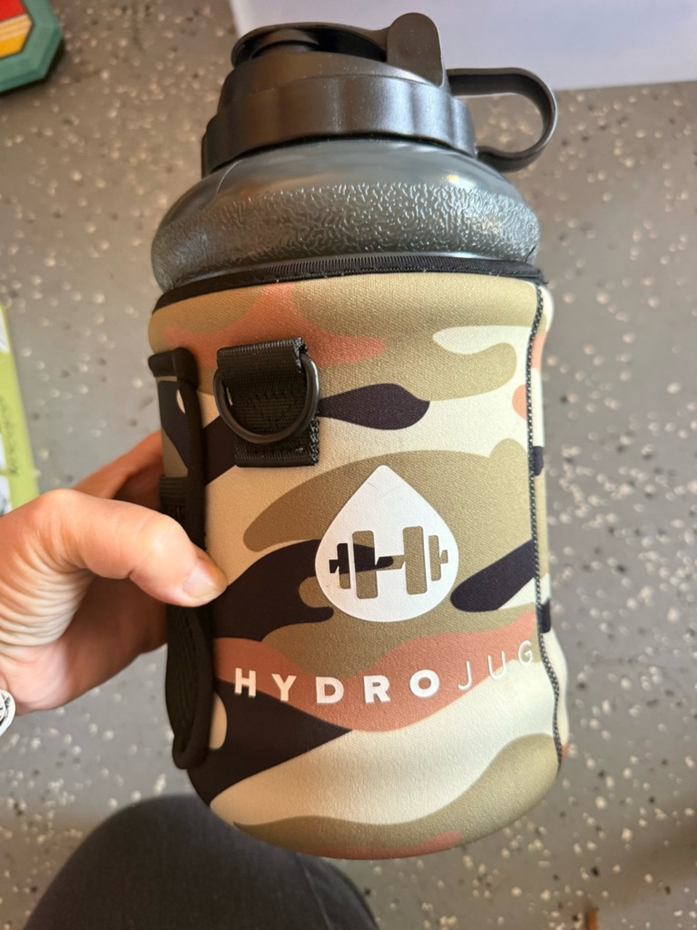 HydroJug with Camo Neoprene Sleeve
